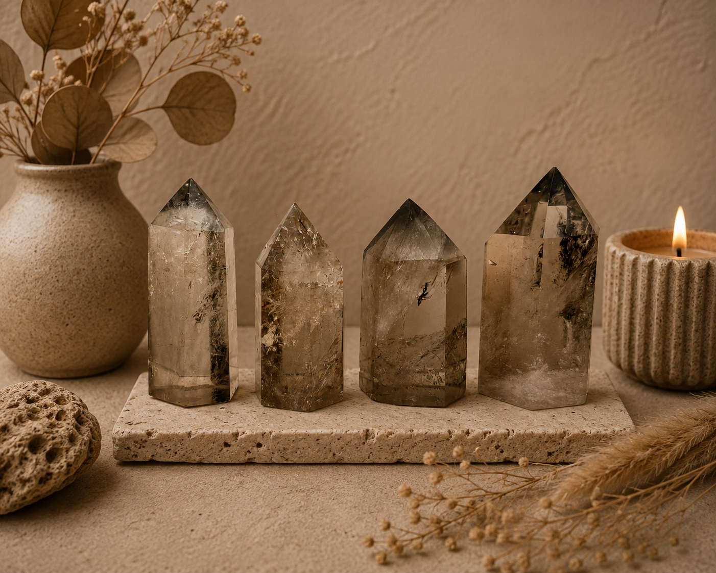 Smoky Quartz Tower