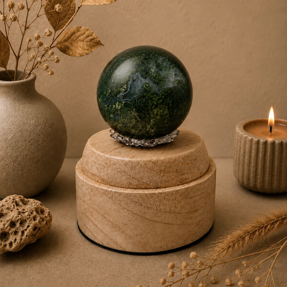 Moss Agate Sphere