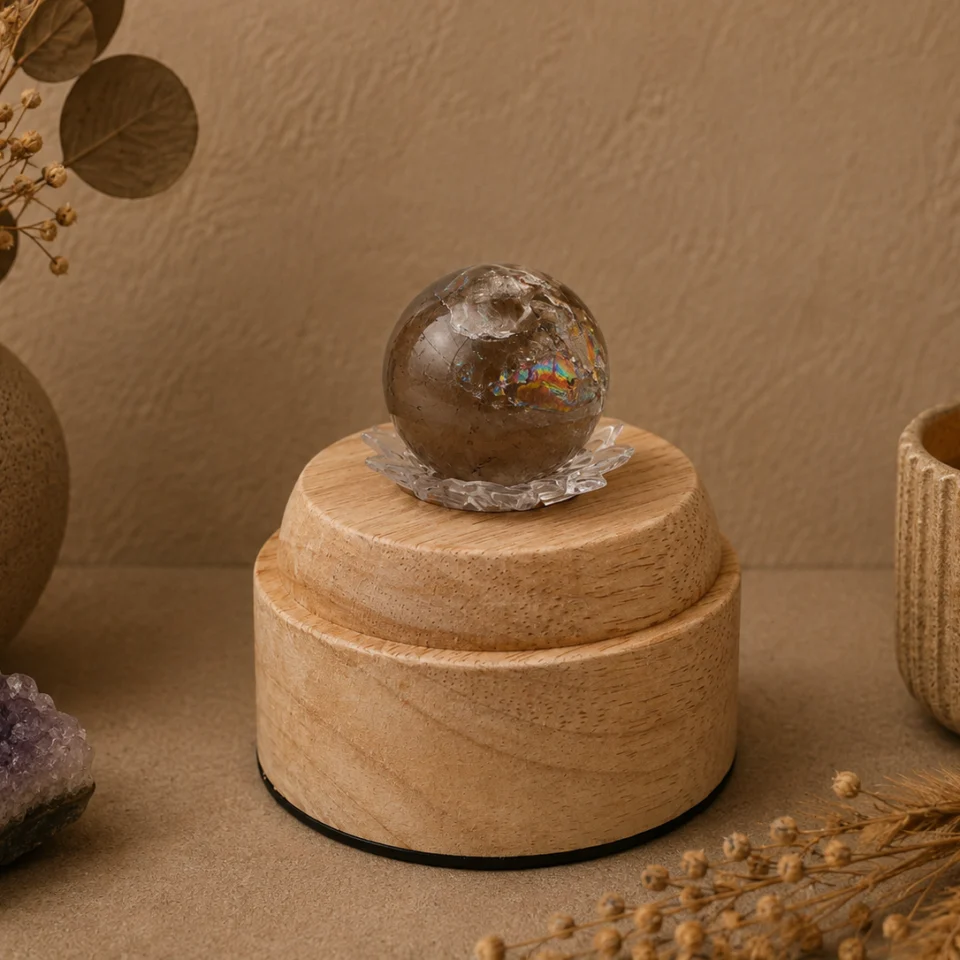 Rainbow Smoky Quartz Sphere